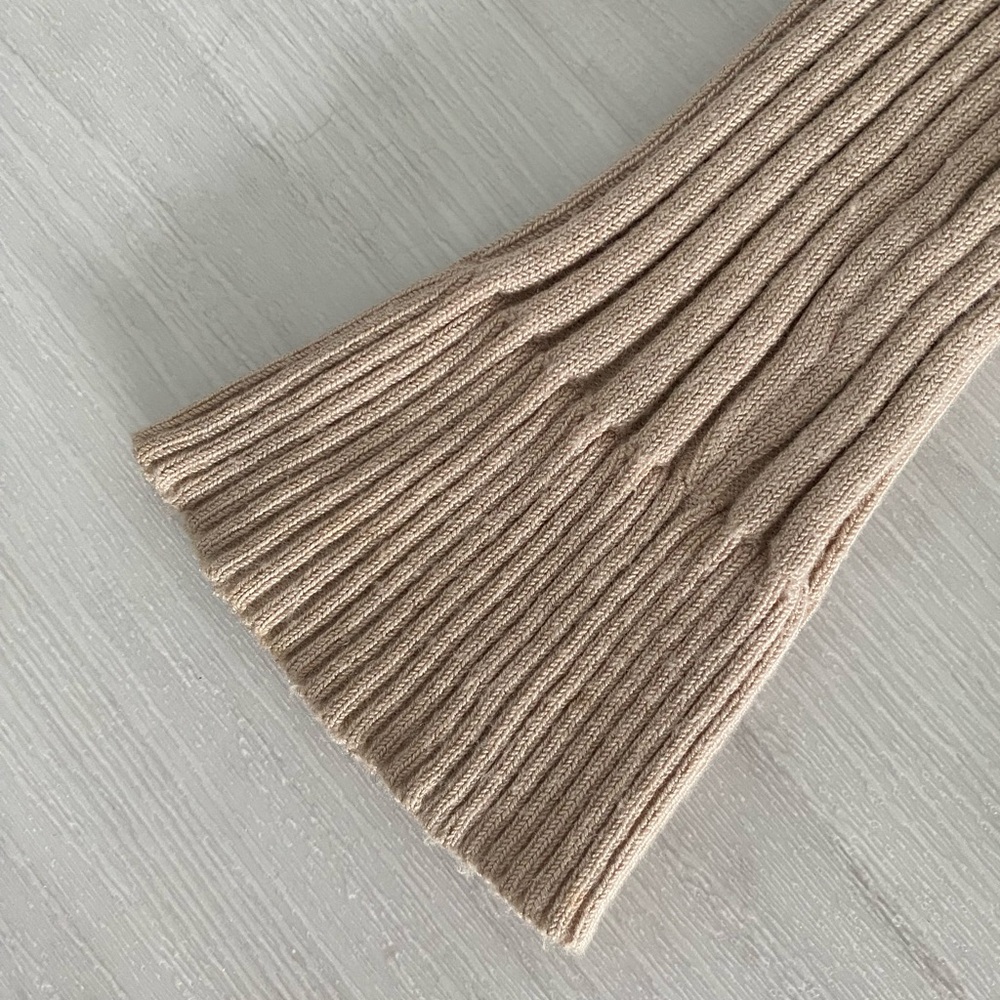 Beige Ribbed Sweater - Picture 5 of 5